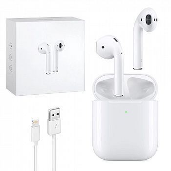 Беспроводная Bluetooth гарнитура для смартфонов, белая (подарок)