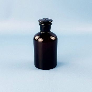 Склянка (штанглас) 5drops, 250 мл, темное стекло, с притёртой пробкой, узкое горло
