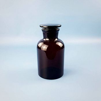 Склянка (штанглас) 5drops, 1000 мл, темное стекло, с притёртой пробкой, широкое горло