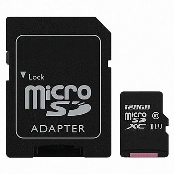 Карта памяти MICRO SD 128GB "Cyber Memory" (подарок)