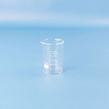 Стакан лабораторный низкий 5drops Н-1-50, 50 мл, стекло Boro 3.3, градуированный