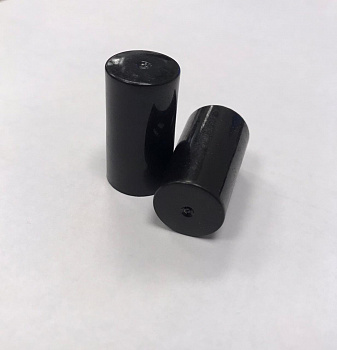 Крышка полимерная, чёрная, диаметр 13 мм, для косметических флаконов, 100 шт