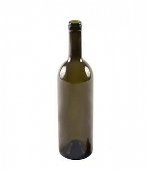 Бутылка для вина "Бордо", под пробку, темная, 1500 мл
