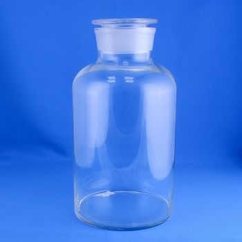 Склянка (штанглас) 5drops, 10000 мл, светлое стекло, с притёртой пробкой, широкое горло