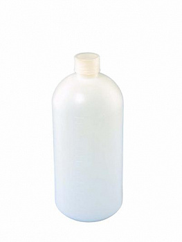 Бутылка из полиэтилена (ПЭ) 500 мл, с винтовой крышкой и прокладкой., 1 уп - 10 шт