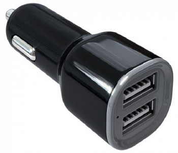 Разветвитель в прикуриватель для автомобиля на 2 разъема USB 2.4A