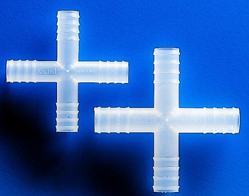 Переходник крестообразный полипропилен 6 мм, упаковка 10 шт