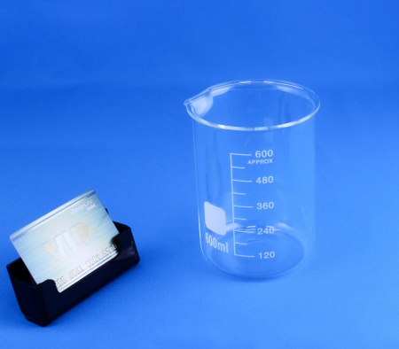 Стакан лабораторный низкий 5drops Н-1-600, 600 мл, стекло Boro 3.3, градуированный
