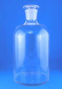 Склянка (штанглас), 10000 мл, светлое стекло, с притёртой пробкой, узкое горло