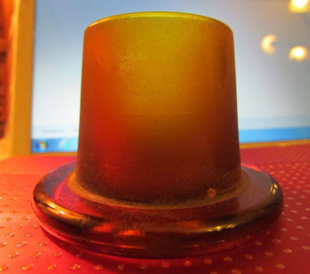 Склянка (штанглас), 30 мл, темное стекло, с притёртой пробкой, широкое горло
