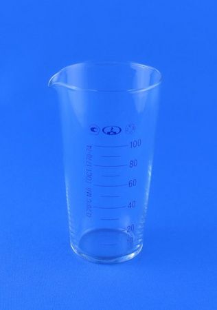 Мензурка стеклянная мерная, 100 мл