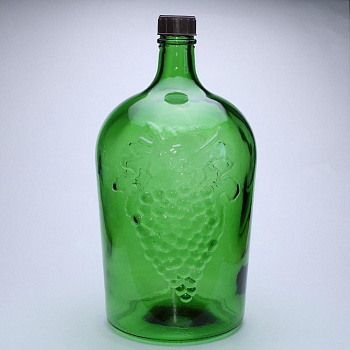 Бутыль коллекционная объёмом 4,5 литра "Ромео" зеленая
