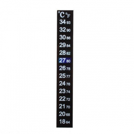 Термометр жидкокристаллический самоклеющийся 18-34 °C