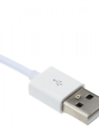 USB-хаб (разветвитель) на 4 разъема USB 2.0, белый (подарок)