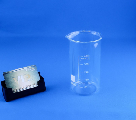 Стакан лабораторный высокий 5drops В-1-400, 400 мл, стекло Boro 3.3, градуированный
