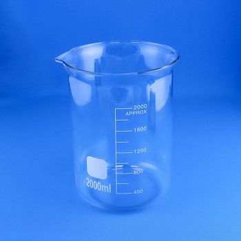 Стакан лабораторный низкий 5drops Н-1-2000, 2000 мл, стекло Boro 3.3, градуированный