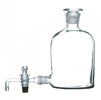 Склянка для реактивов с краном (бутыль Вульфа) 10 000 мл