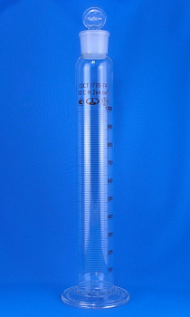 Мерный цилиндр 1000 мл со стеклянной пробкой 45/40, ИСП 2 - 2 кл.точн.