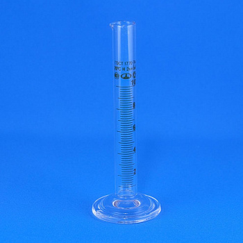 Мерный цилиндр 10 мл со стеклянным основанием