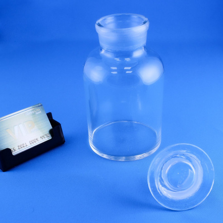 Склянка (штанглас) 5drops, 1000 мл, светлое стекло, с притёртой пробкой, широкое горло