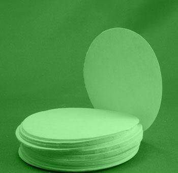 Фильтры обеззоленные "Зелёная лента" 2000 шт (20 уп по 100 шт), диаметр 55 мм