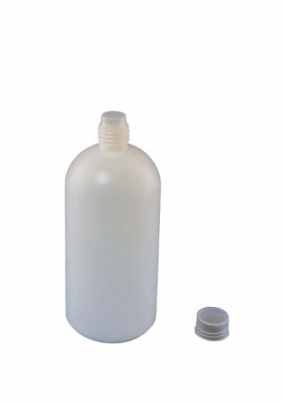 Бутылка, 2000 мл, ПЭ, с винтовой крышкой и прокладкой, 1 шт/упак